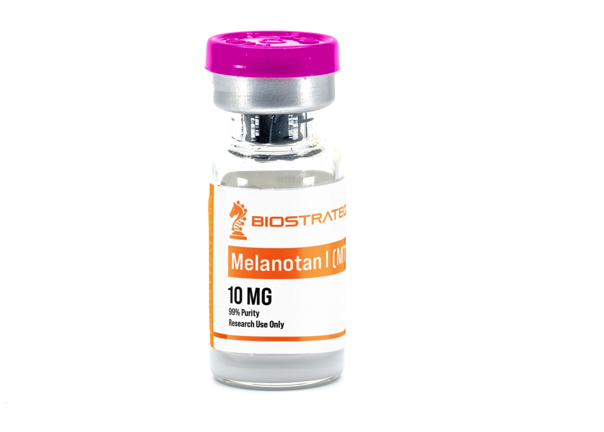 Frasco do composto MT1 (Melanotan I) — uso exclusivo em pesquisa