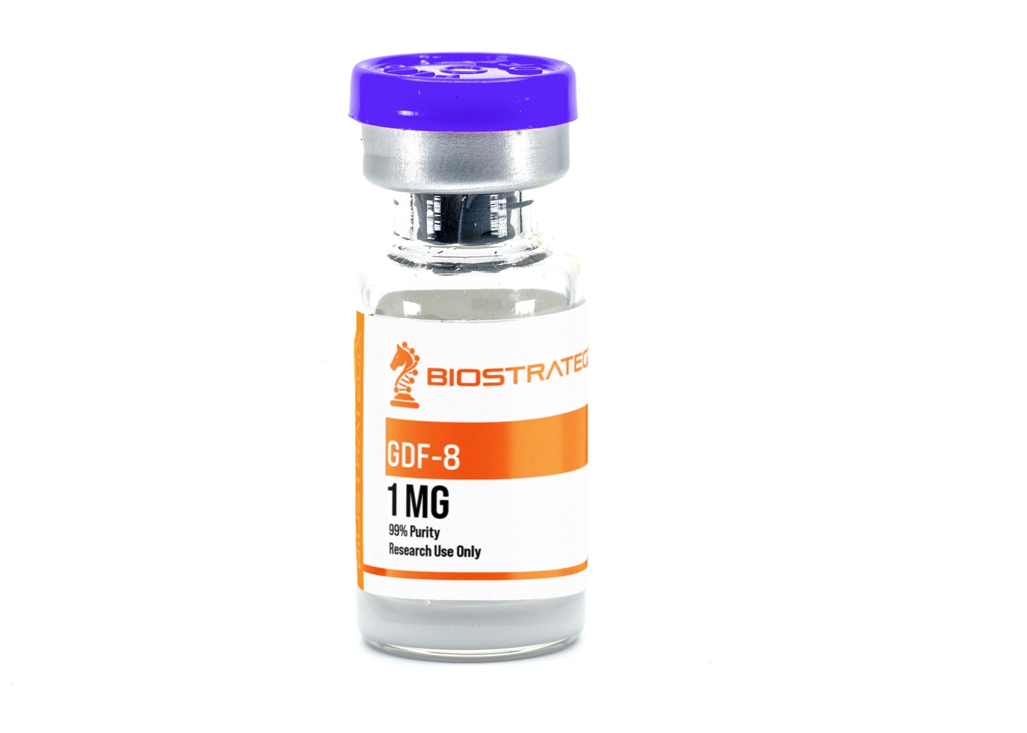 Frasco do composto GDF-8 (Myostatin) — uso exclusivo em pesquisa