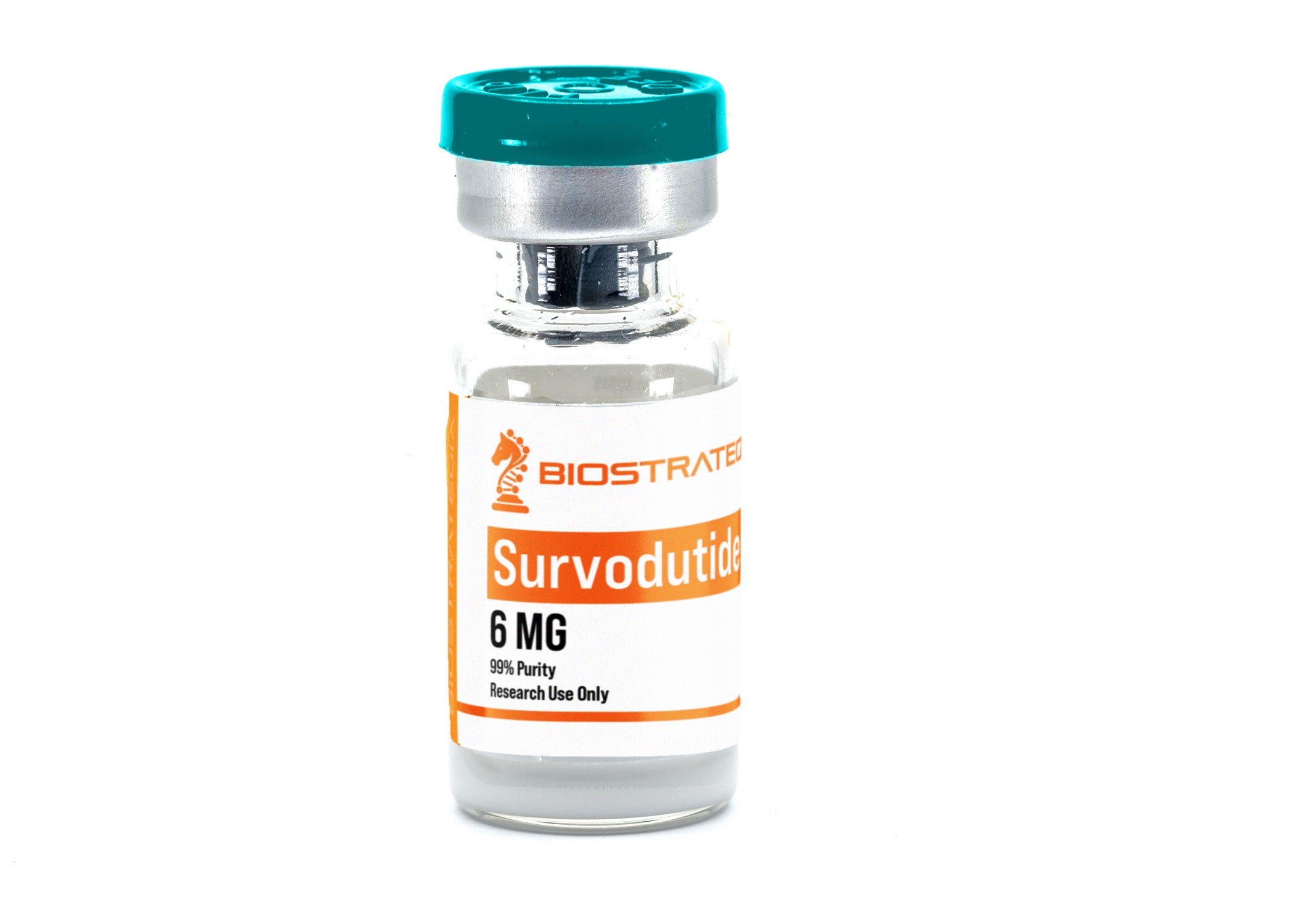 Frasco do composto Survodutide — uso exclusivo em pesquisa